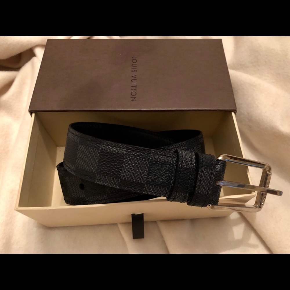 Authentic Louis Vuitton Damier Print men’s belt